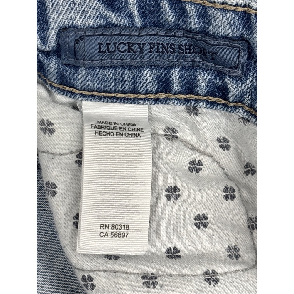 Lucky Brand Jean Shorts Cutoff Ava Short Size 00/24 - Picture 7 of 14